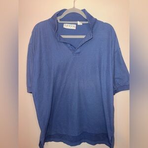 Vintage Levis Shirt Polo Mens Size Large Navy Blue Short Sleeve 90’s Y2K